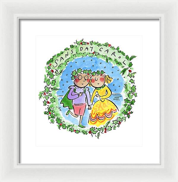Sans Day Carol - Framed Print