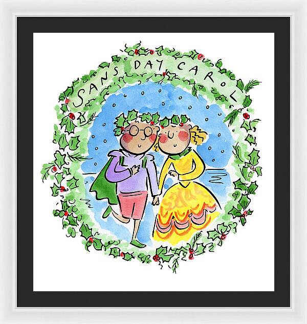 Sans Day Carol - Framed Print
