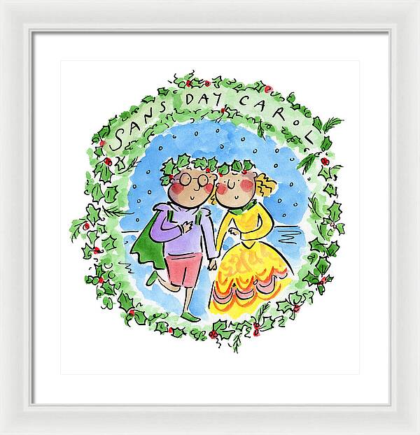 Sans Day Carol - Framed Print
