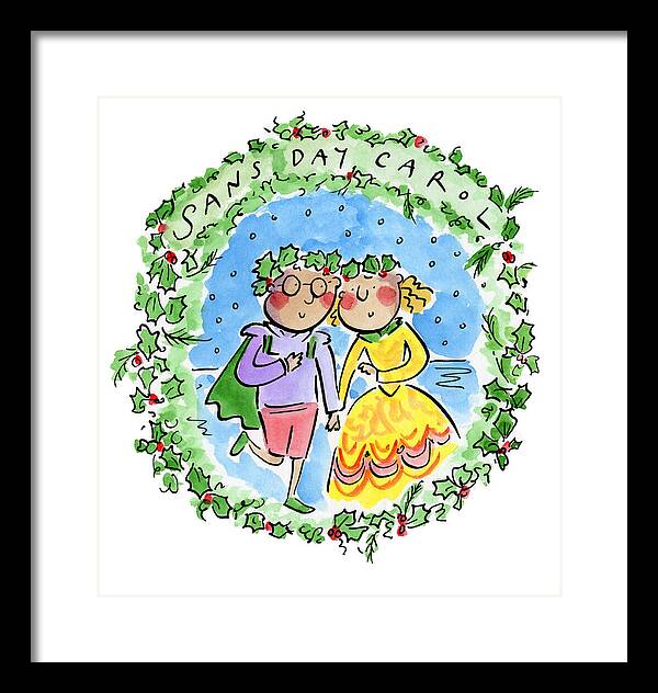 Sans Day Carol - Framed Print