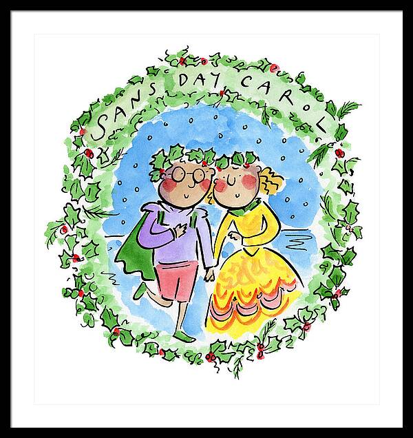 Sans Day Carol - Framed Print