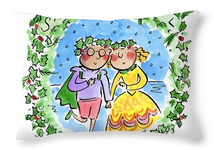 Sans Day Carol - Throw Pillow