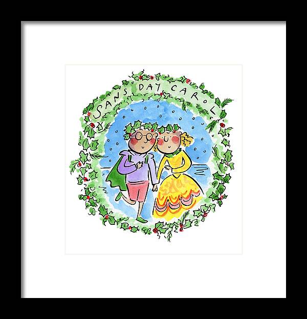 Sans Day Carol - Framed Print