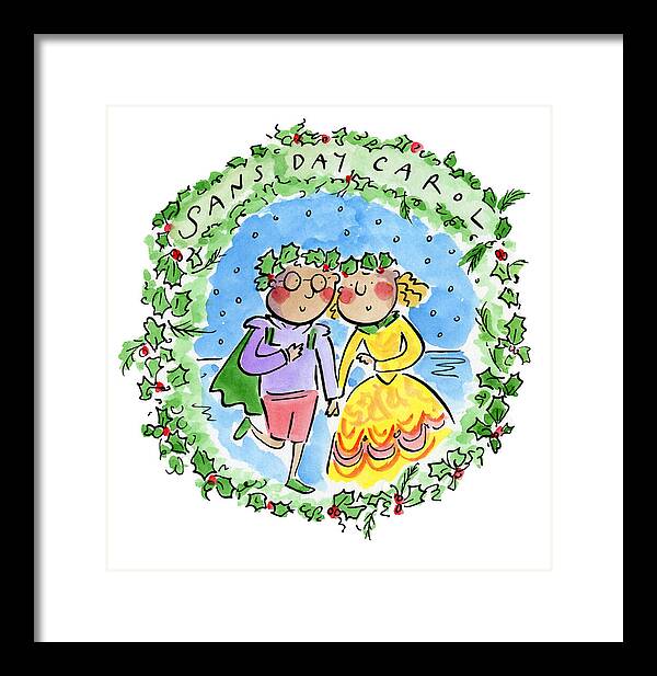Sans Day Carol - Framed Print
