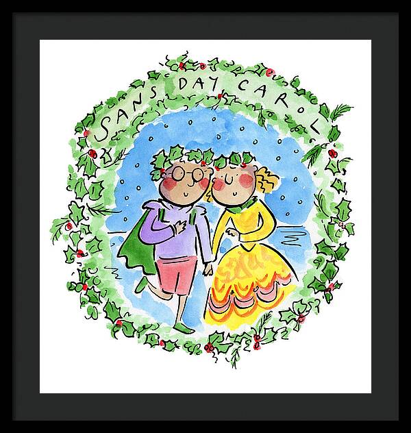 Sans Day Carol - Framed Print