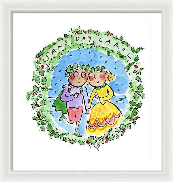 Sans Day Carol - Framed Print