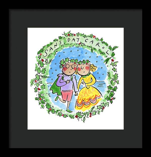 Sans Day Carol - Framed Print