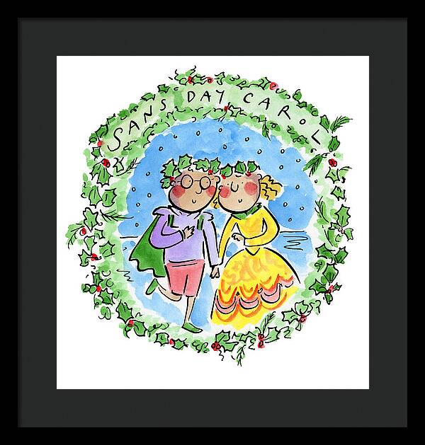 Sans Day Carol - Framed Print