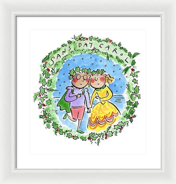 Sans Day Carol - Framed Print