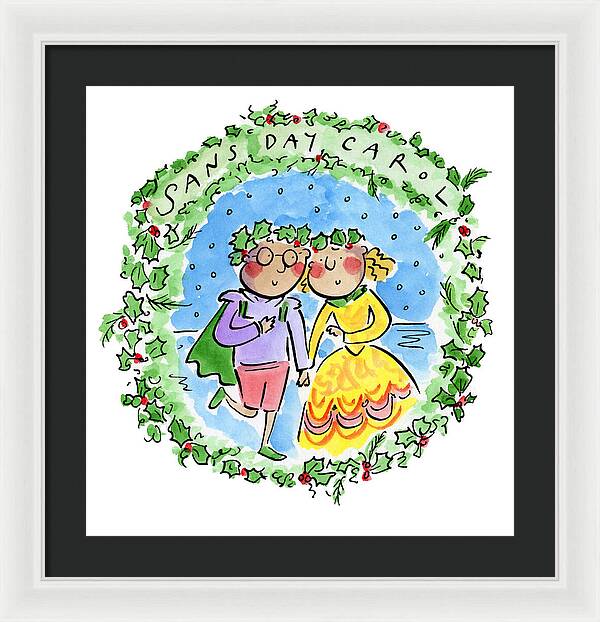 Sans Day Carol - Framed Print