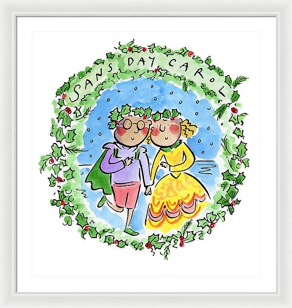 Sans Day Carol - Framed Print