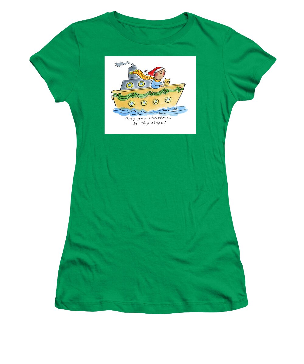 Ship Shape Christmas - Women's T-Shirt