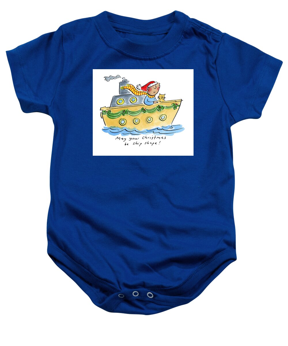 Ship Shape Christmas - Baby Onesie