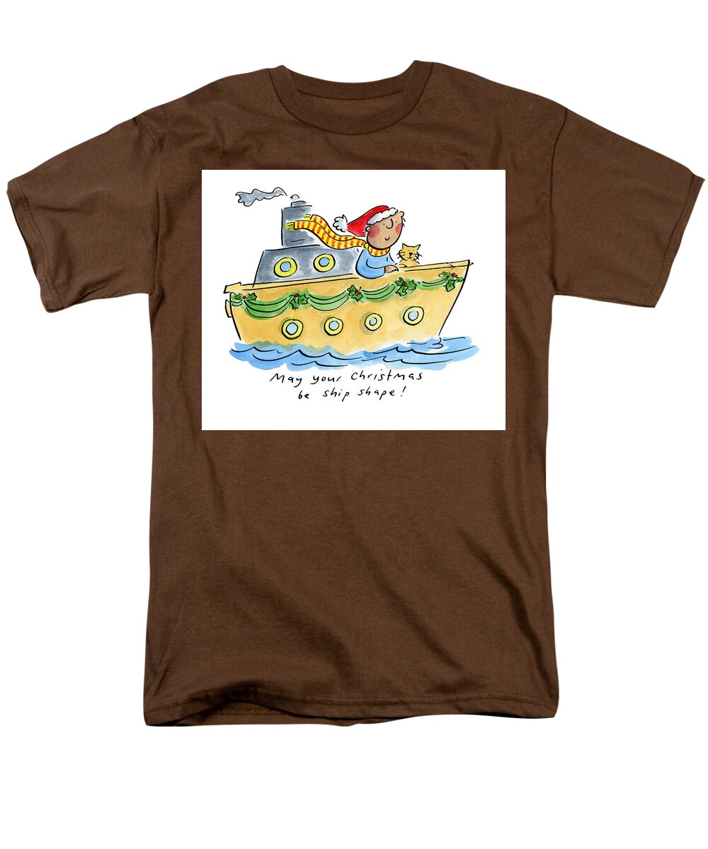 Ship Shape Christmas - Men's T-Shirt  (Regular Fit)