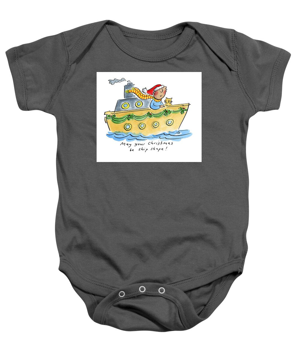 Ship Shape Christmas - Baby Onesie