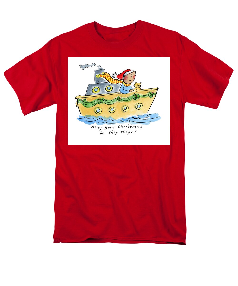 Ship Shape Christmas - Men's T-Shirt  (Regular Fit)