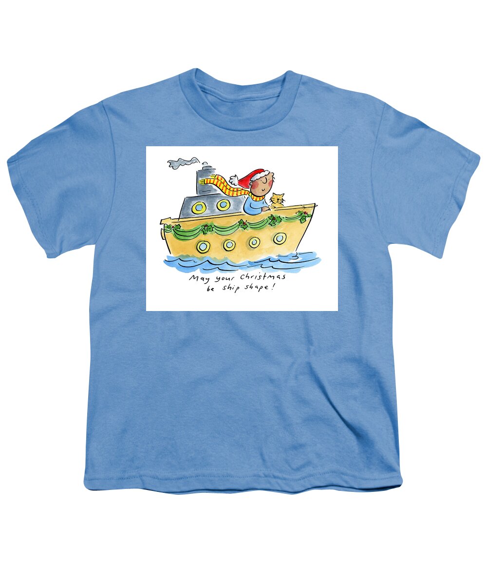 Ship Shape Christmas - Youth T-Shirt