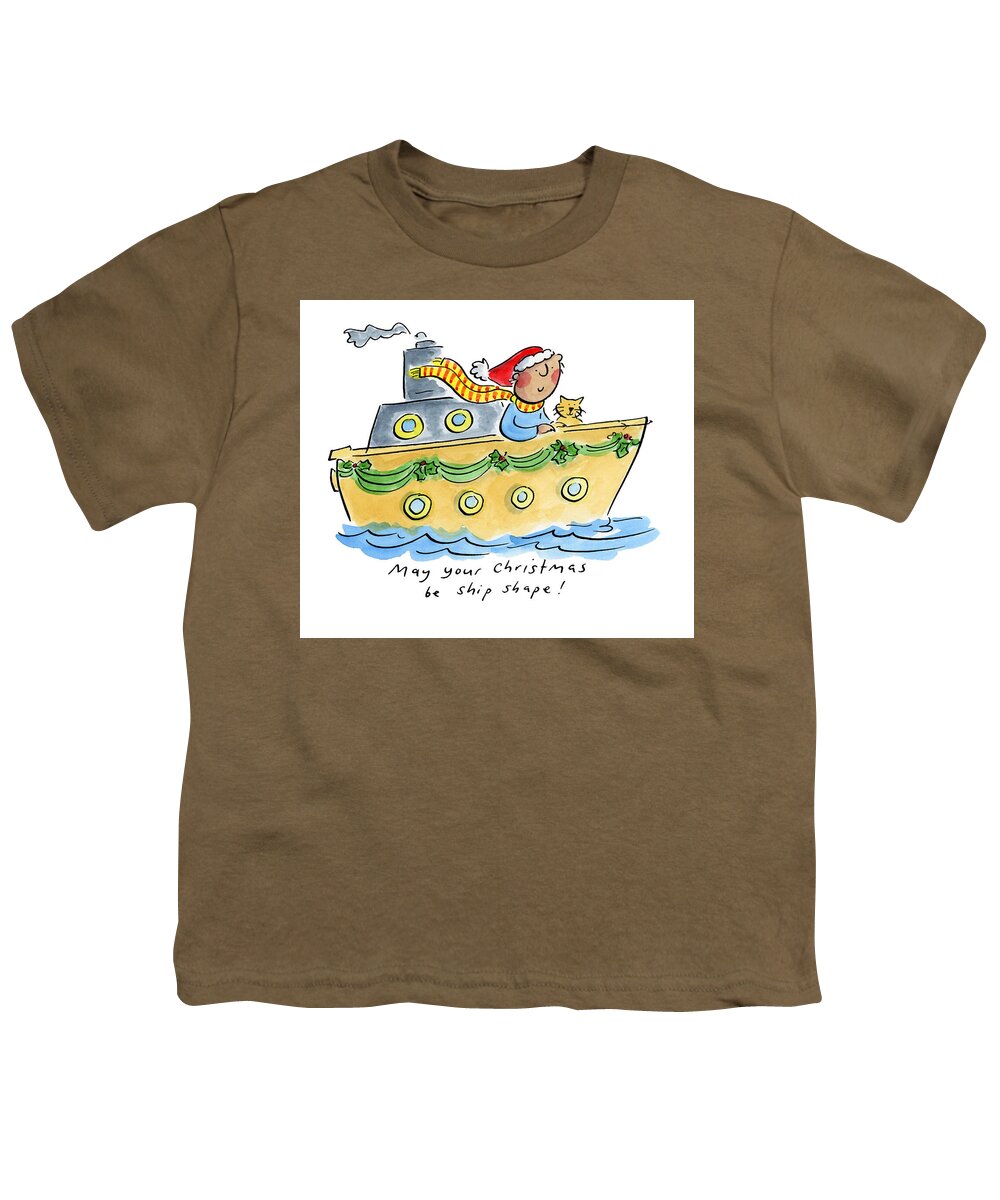 Ship Shape Christmas - Youth T-Shirt