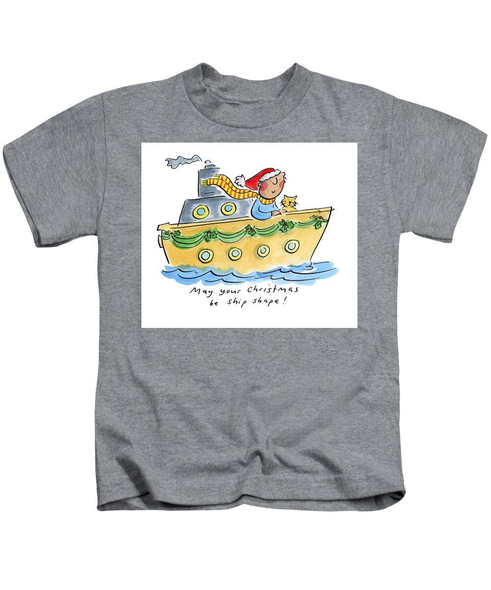Ship Shape Christmas - Kids T-Shirt