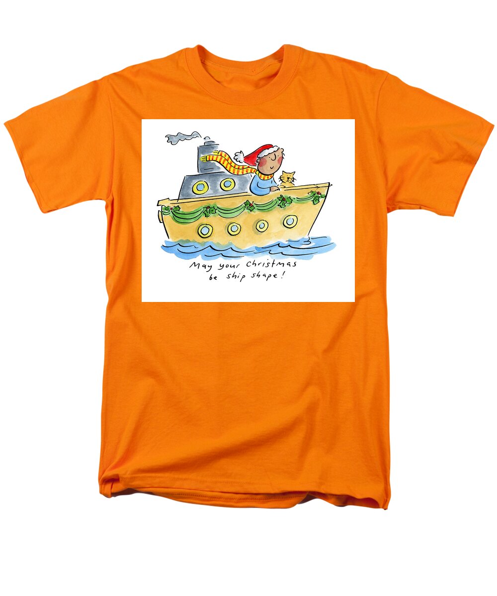 Ship Shape Christmas - Men's T-Shirt  (Regular Fit)