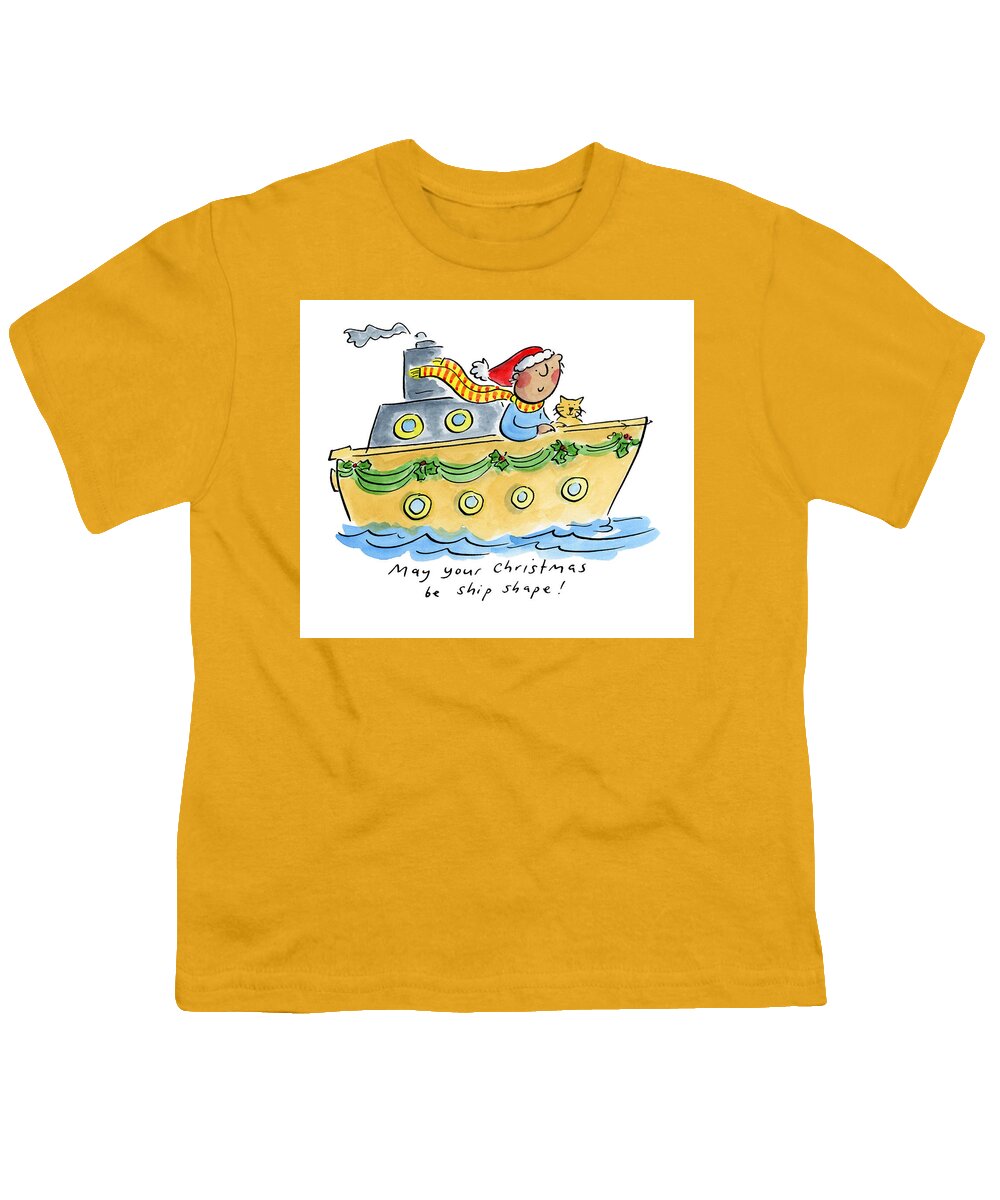 Ship Shape Christmas - Youth T-Shirt
