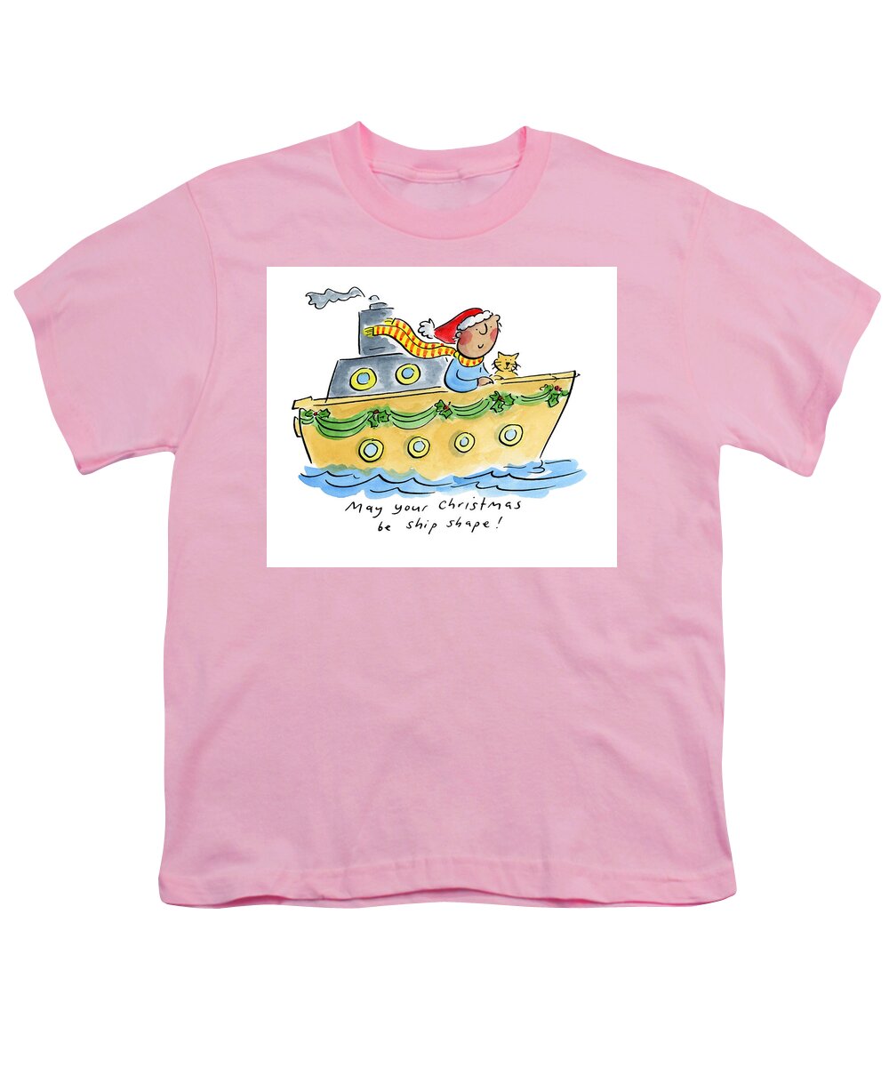 Ship Shape Christmas - Youth T-Shirt