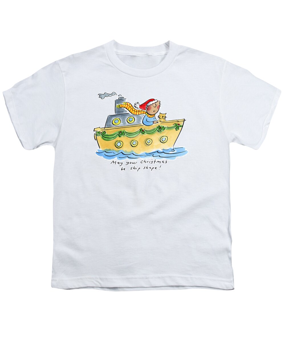 Ship Shape Christmas - Youth T-Shirt