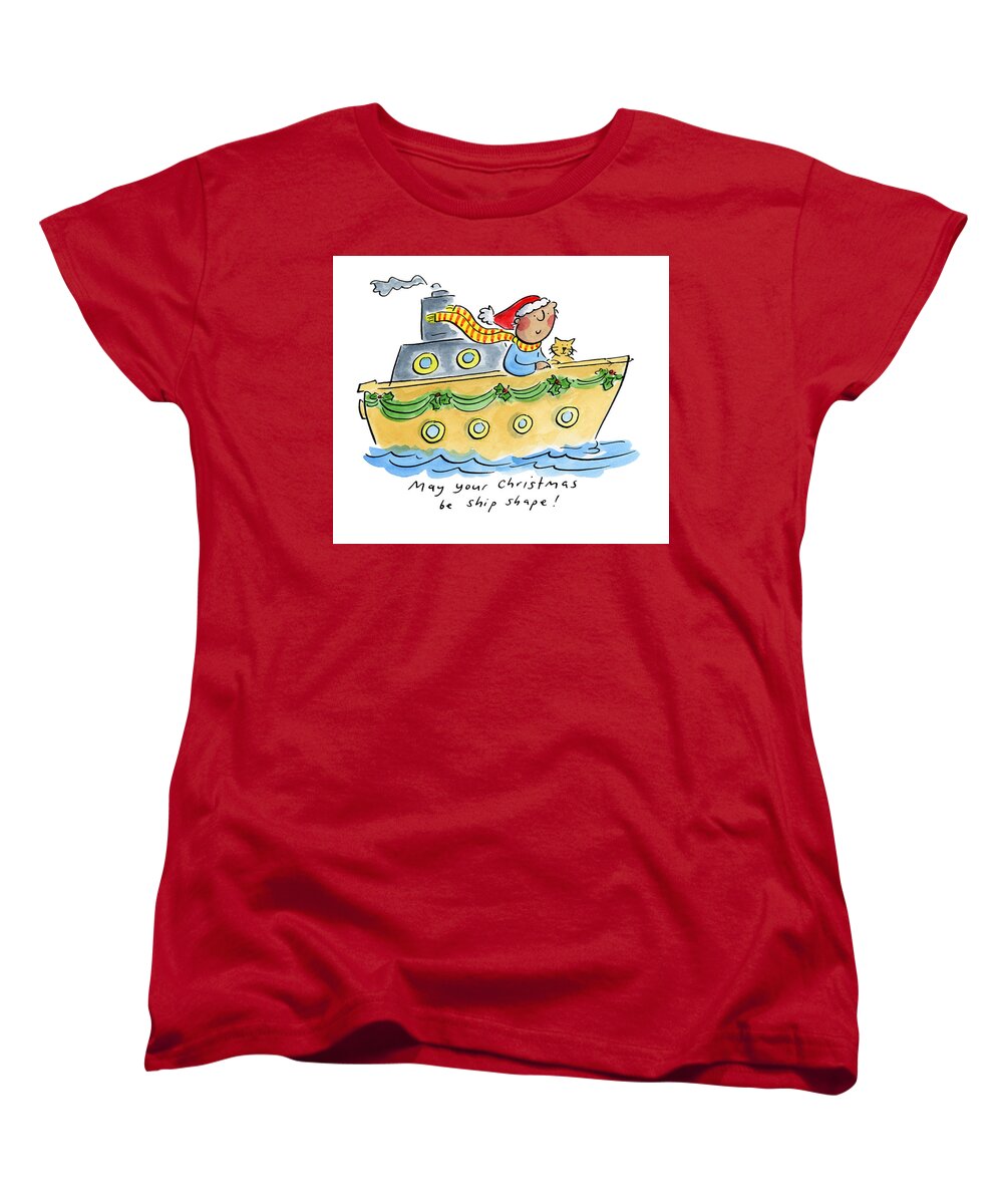Ship Shape Christmas - Women's T-Shirt (Standard Fit)