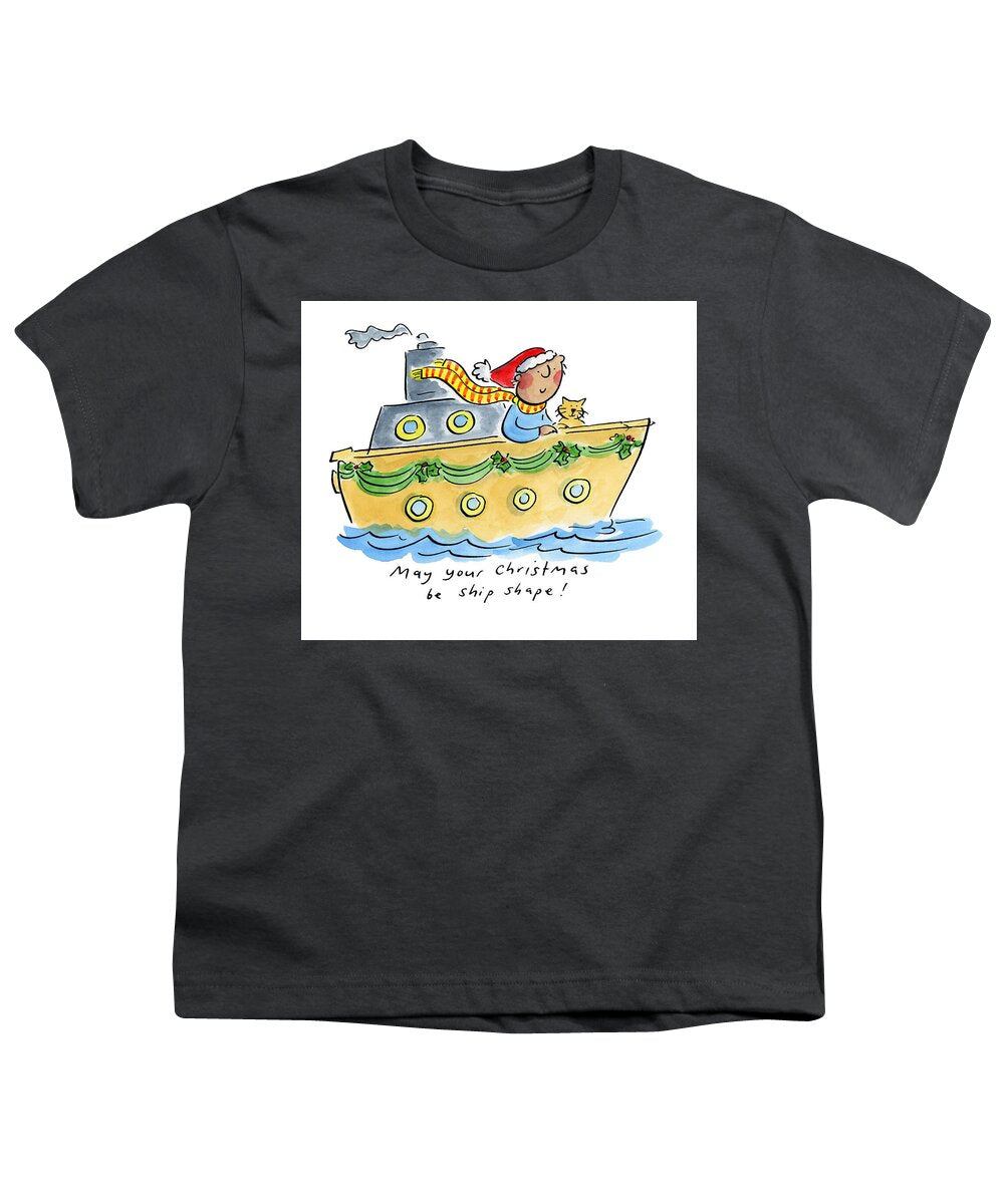 Ship Shape Christmas - Youth T-Shirt