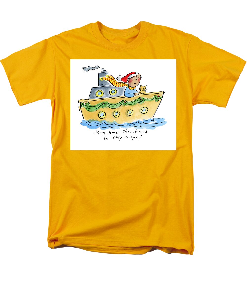 Ship Shape Christmas - Men's T-Shirt  (Regular Fit)