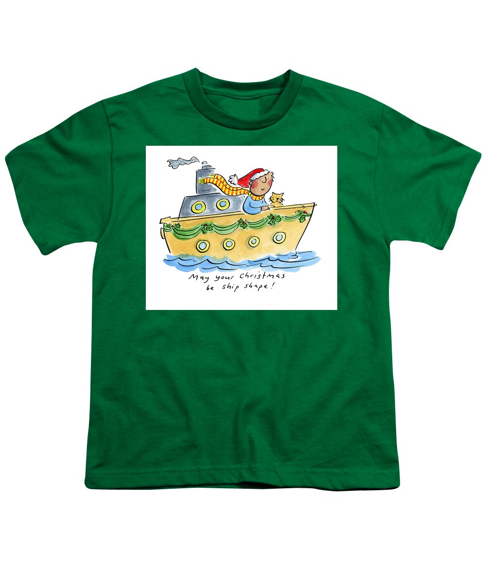 Ship Shape Christmas - Youth T-Shirt