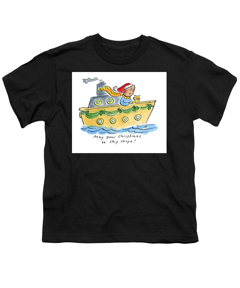 Ship Shape Christmas - Youth T-Shirt