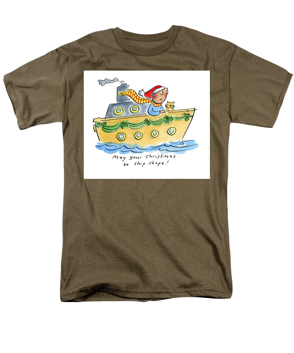 Ship Shape Christmas - Men's T-Shirt  (Regular Fit)