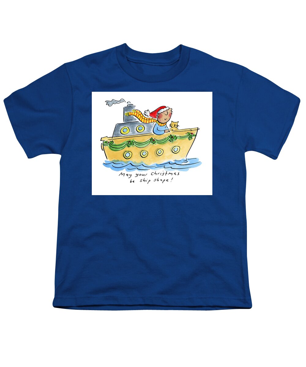 Ship Shape Christmas - Youth T-Shirt