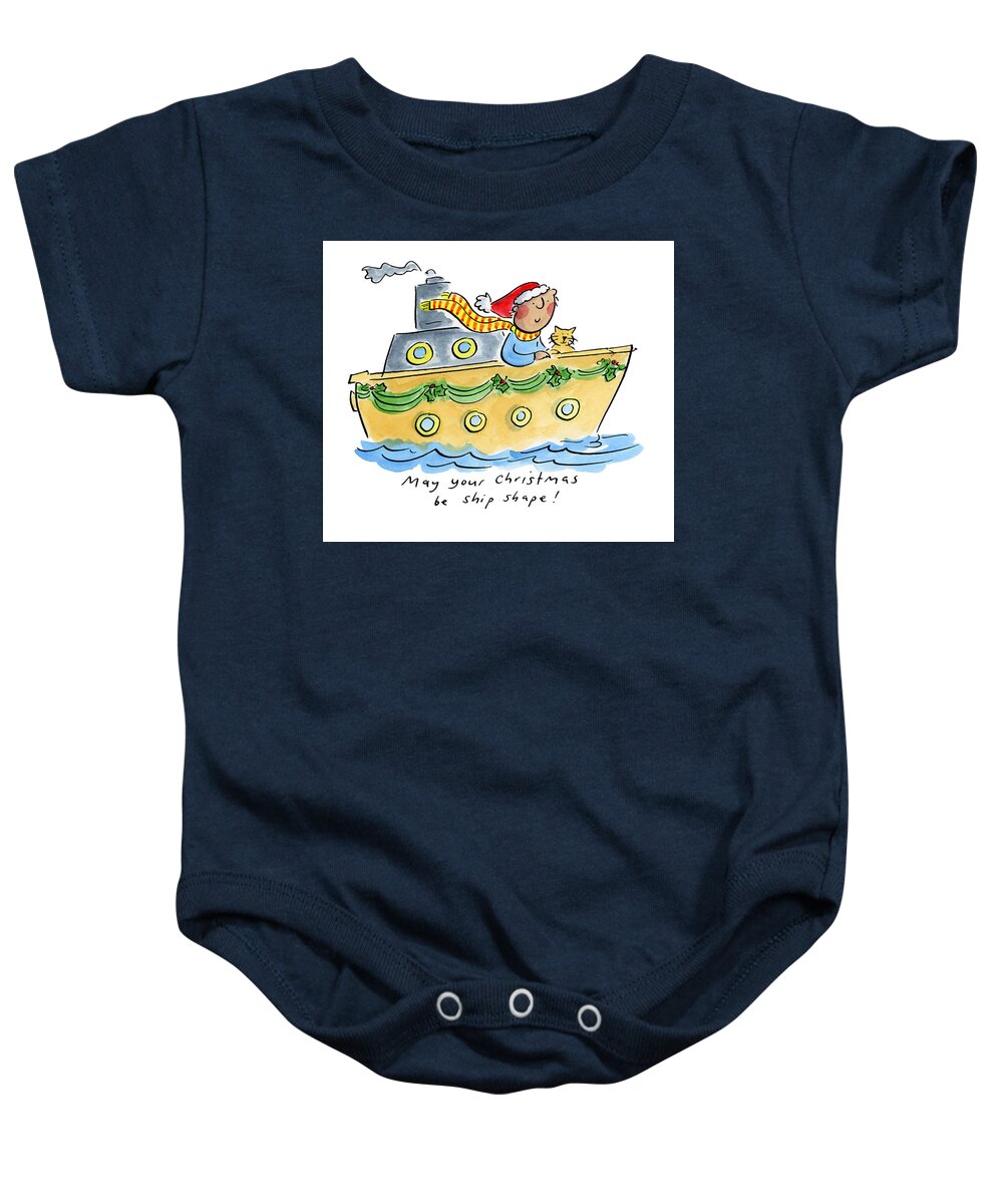 Ship Shape Christmas - Baby Onesie