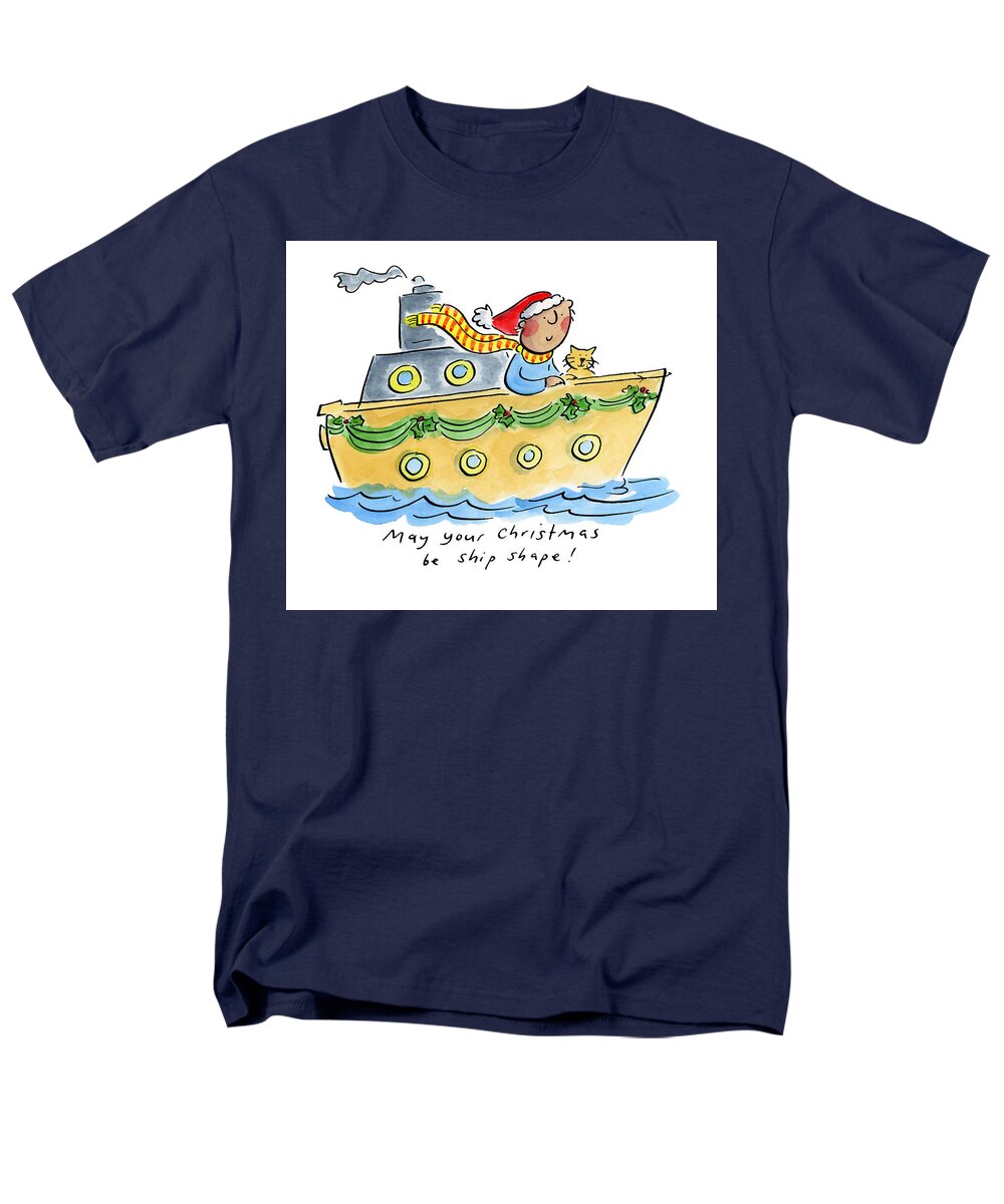 Ship Shape Christmas - Men's T-Shirt  (Regular Fit)