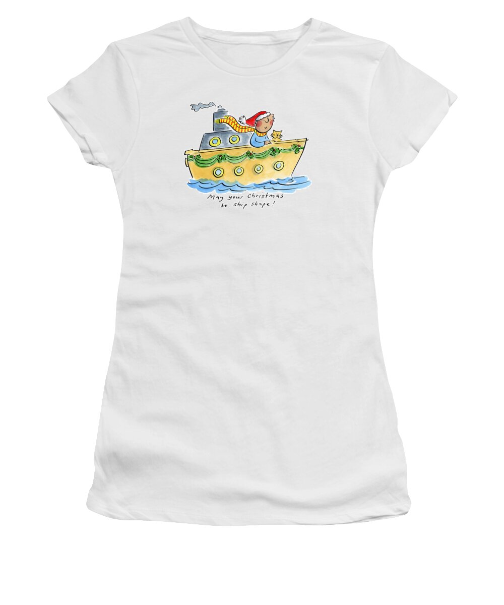 Ship Shape Christmas - Women's T-Shirt
