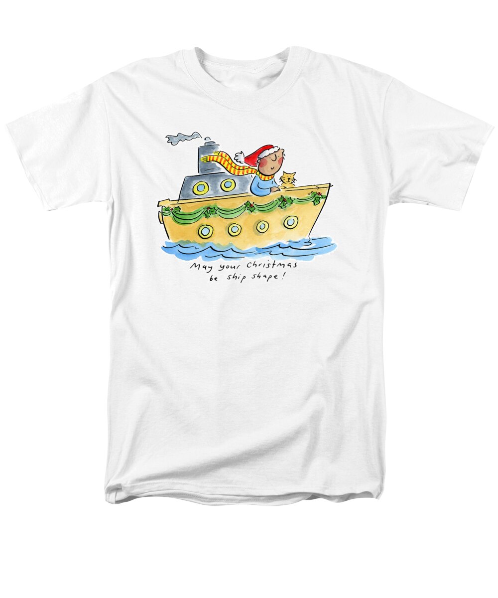 Ship Shape Christmas - Men's T-Shirt  (Regular Fit)