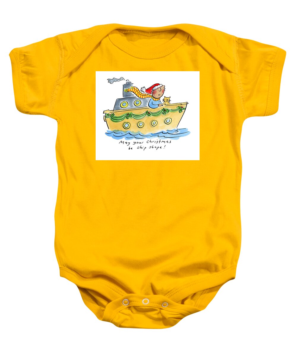 Ship Shape Christmas - Baby Onesie
