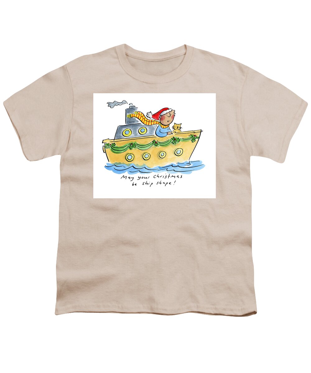 Ship Shape Christmas - Youth T-Shirt