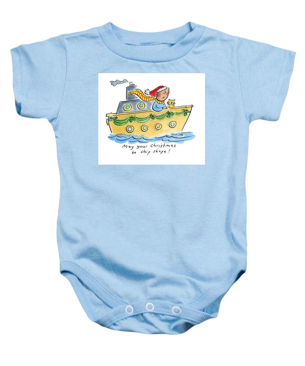 Ship Shape Christmas - Baby Onesie