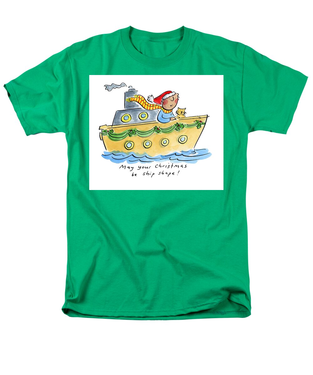 Ship Shape Christmas - Men's T-Shirt  (Regular Fit)