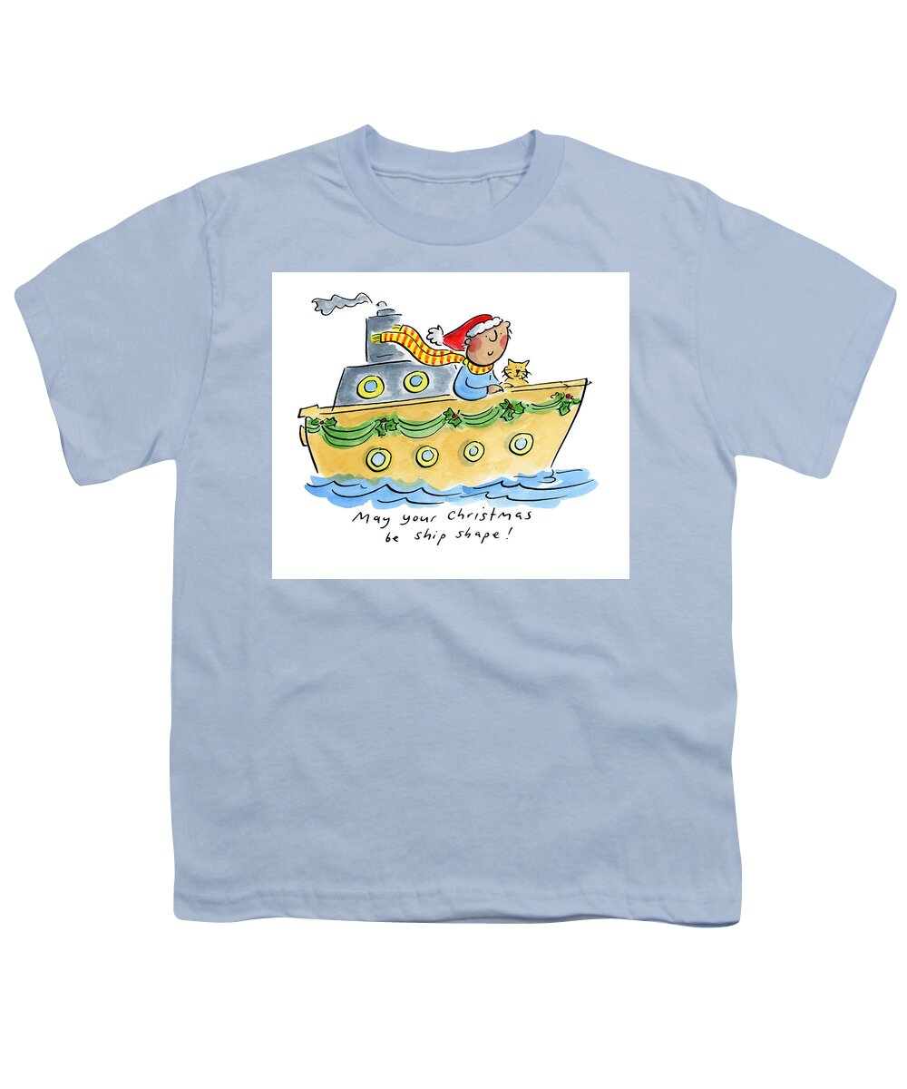 Ship Shape Christmas - Youth T-Shirt