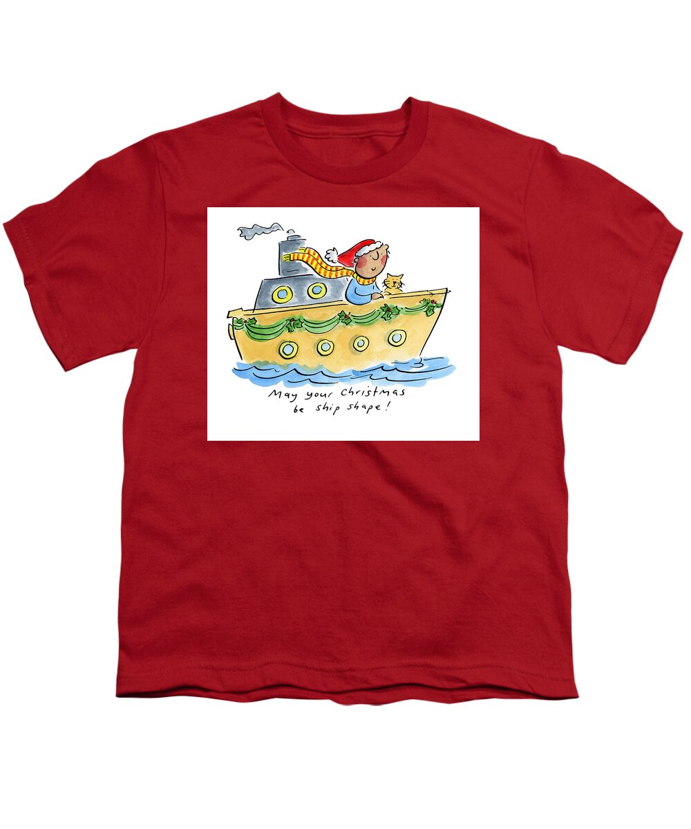 Ship Shape Christmas - Youth T-Shirt