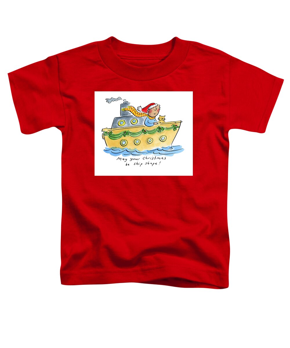 Ship Shape Christmas - Toddler T-Shirt
