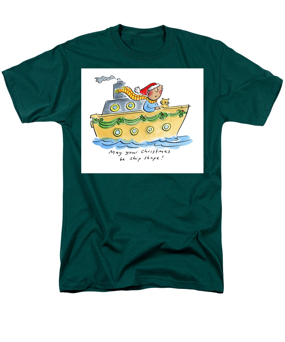 Ship Shape Christmas - Men's T-Shirt  (Regular Fit)