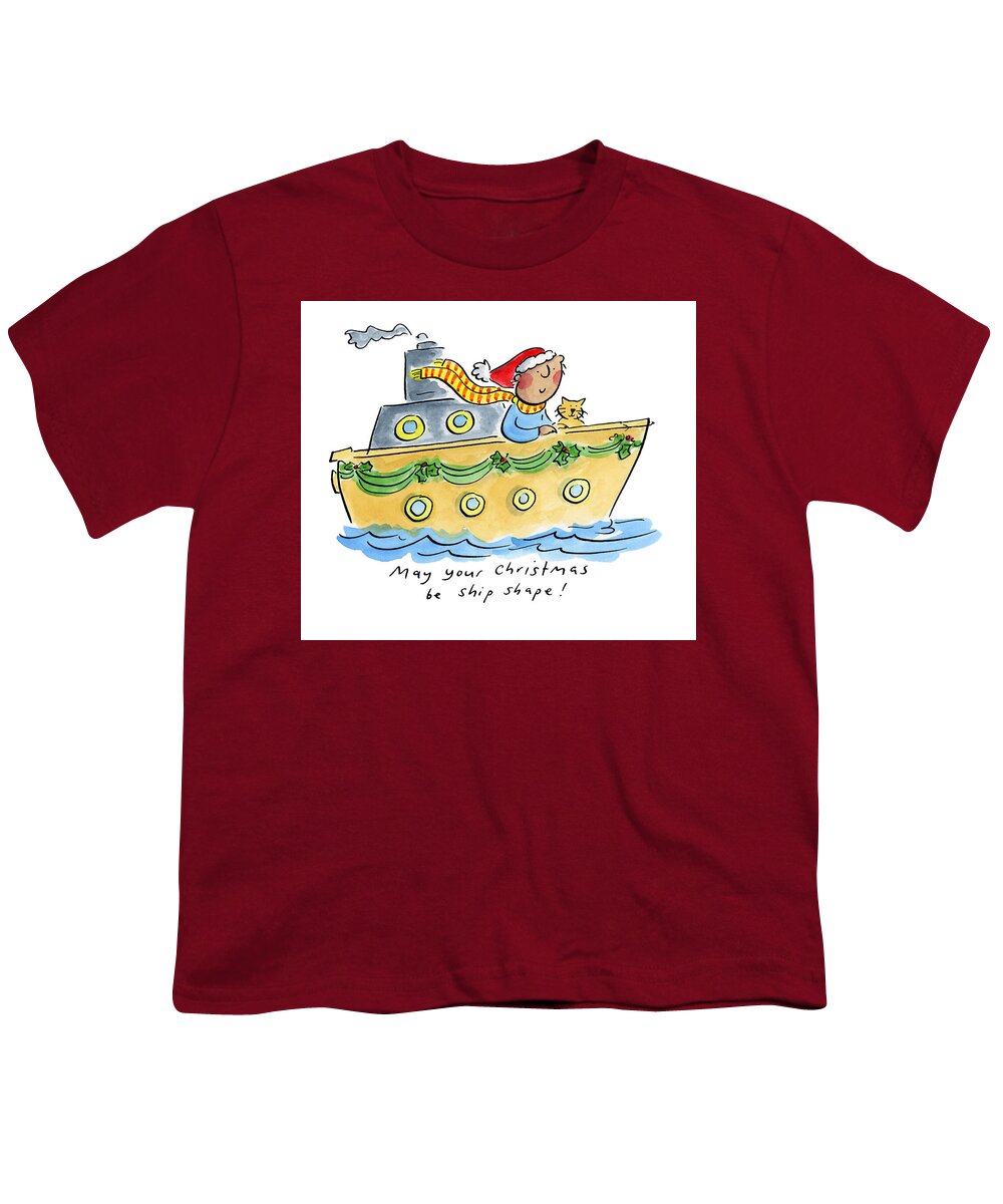 Ship Shape Christmas - Youth T-Shirt