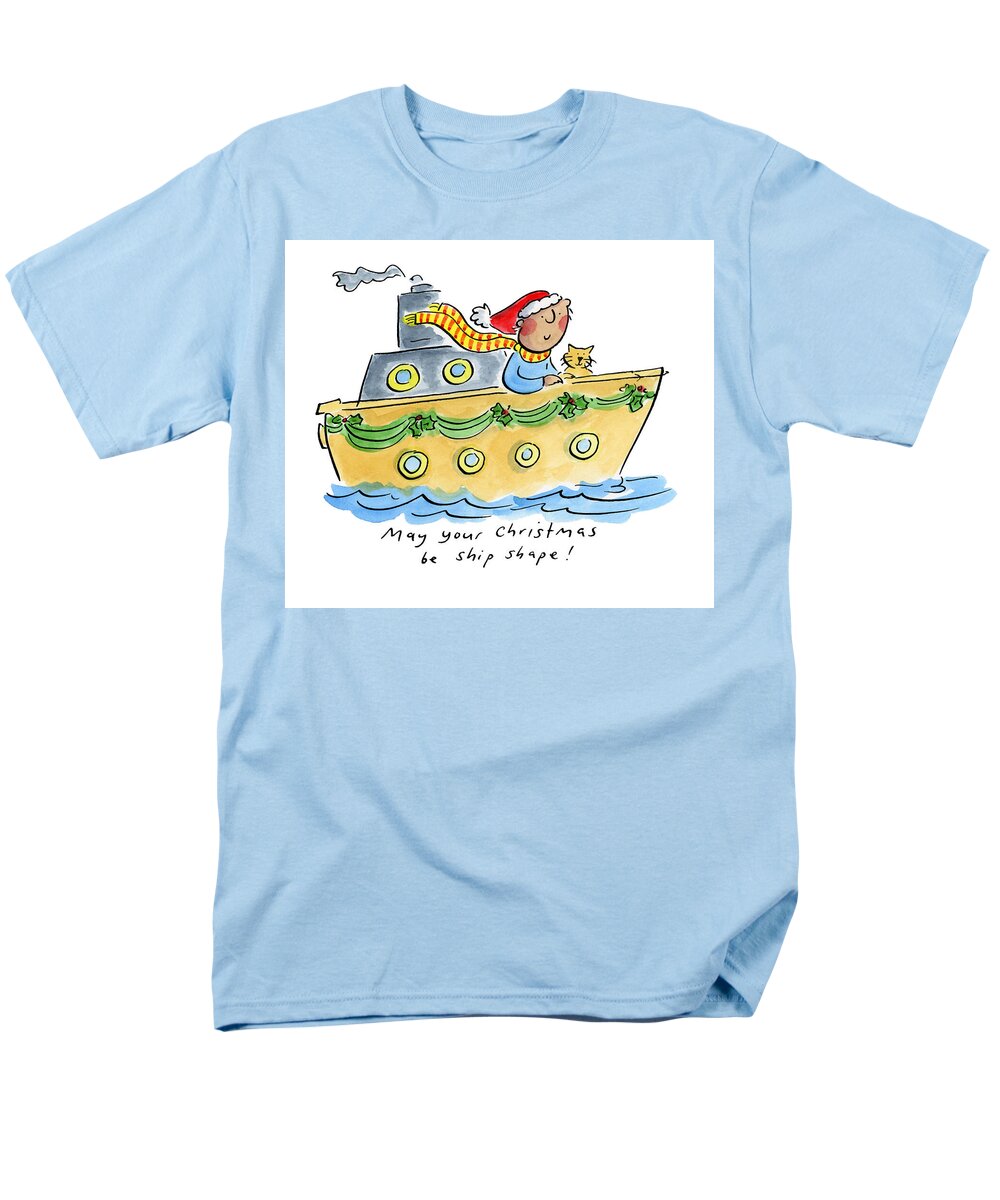 Ship Shape Christmas - Men's T-Shirt  (Regular Fit)