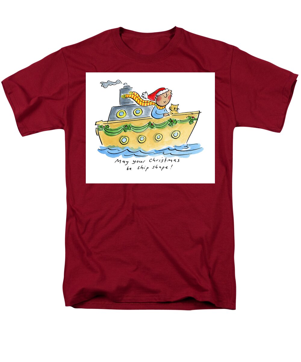 Ship Shape Christmas - Men's T-Shirt  (Regular Fit)