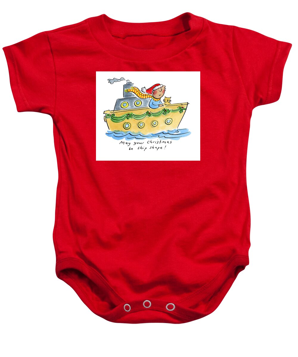 Ship Shape Christmas - Baby Onesie